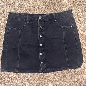 Black Denim American Eagle Skirt